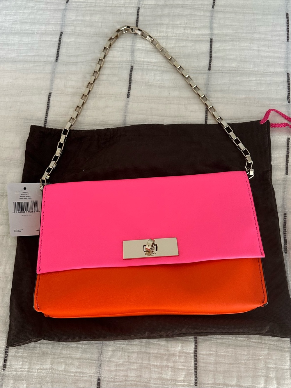 Kate Spade Vintage Leather Shoulder Bag with Chain Strap